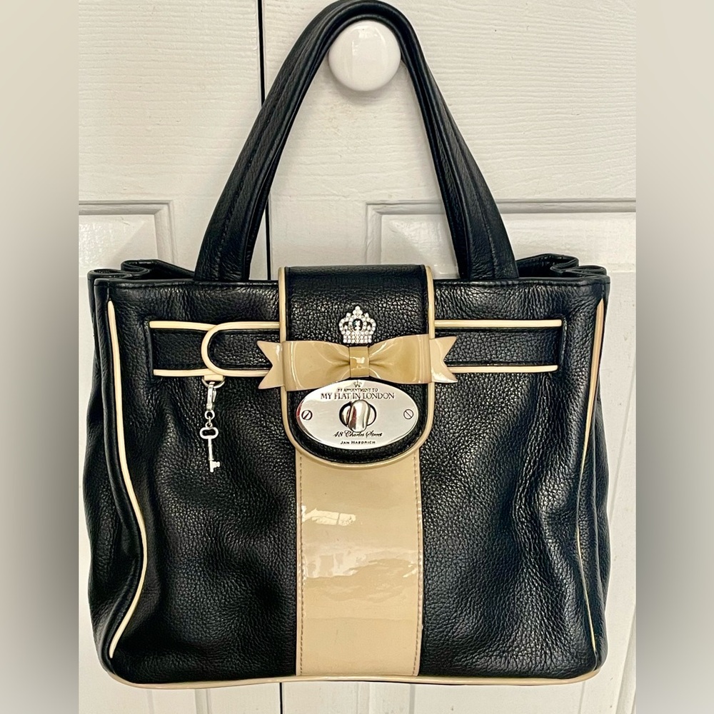 My Flat In London Brighton Leather Bow Handbag 🎀🌸✨